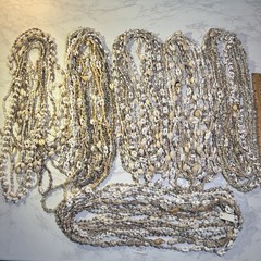 60 VTG-Now Seashell Lei LOT Kukui Nut cowrie shell Necklaces Wedding Luau Party