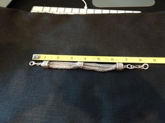 # 703–VINTAGE STERLING SILVER 11 STRAND BRACELET-925–BEAUTIFUL DIFFERENT