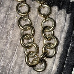 Vtg J. Crew Necklace Chunky Chain Link Gold Tone Classic Preppy Everyday Jewelry