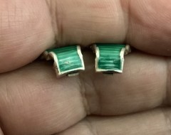 Norway Grete Prytz Kittelsen Tostrup Sterling Silver Green Enamel Earrings