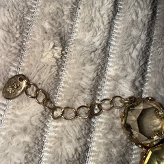 Vtg Zara Necklace Choker Clear Yellow Candy Boho Tennis Statement Necklace 18″