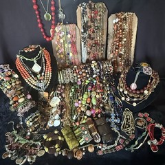 100+ Wearable Jewelry Vintage to Now Estate Costume Mix Craft Redesign 8lbs Lot