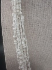 Unique RETIRED Silpada 925 Sterling Silver White Beaded Multi-strand Necklace