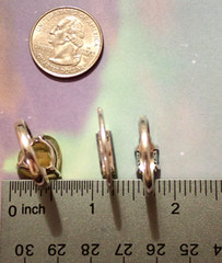 3 Rings S9 Rutilated Quartz S10.5 Blue Stone S12 Bar 925 Sterling Silver 10.6g
