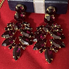 Vintage 1970/80’s Women’s Set Of Russian USSR Jewellery Earrings And Necklace16”
