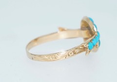 Victorian 15K Turquoise Ring