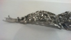 Vtg-Silvertone (SOME FAUX PEARLS) Decorative Link Bracelet 6 1/2-7 in SEE DESCR.