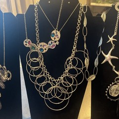 Jewelry Lot Silver Tone Necklaces Bracelets Metal Estate Finds 22pc Vtg To Now