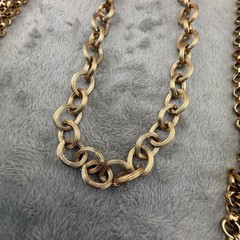 Vintage Opera Lariat Tassel Necklace Gold Tone 48”
