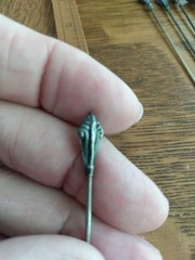 Lot Of 7 Antique Sterling Silver Assorted Hat Stick Pins