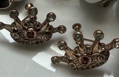 Lot of Vintage Costume Clip-on Earrings 13 Sets Very Good/Excellent