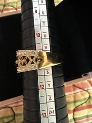 Vintage 14k HGE Lind Yellow Gold Ring CZ Size 11.25
