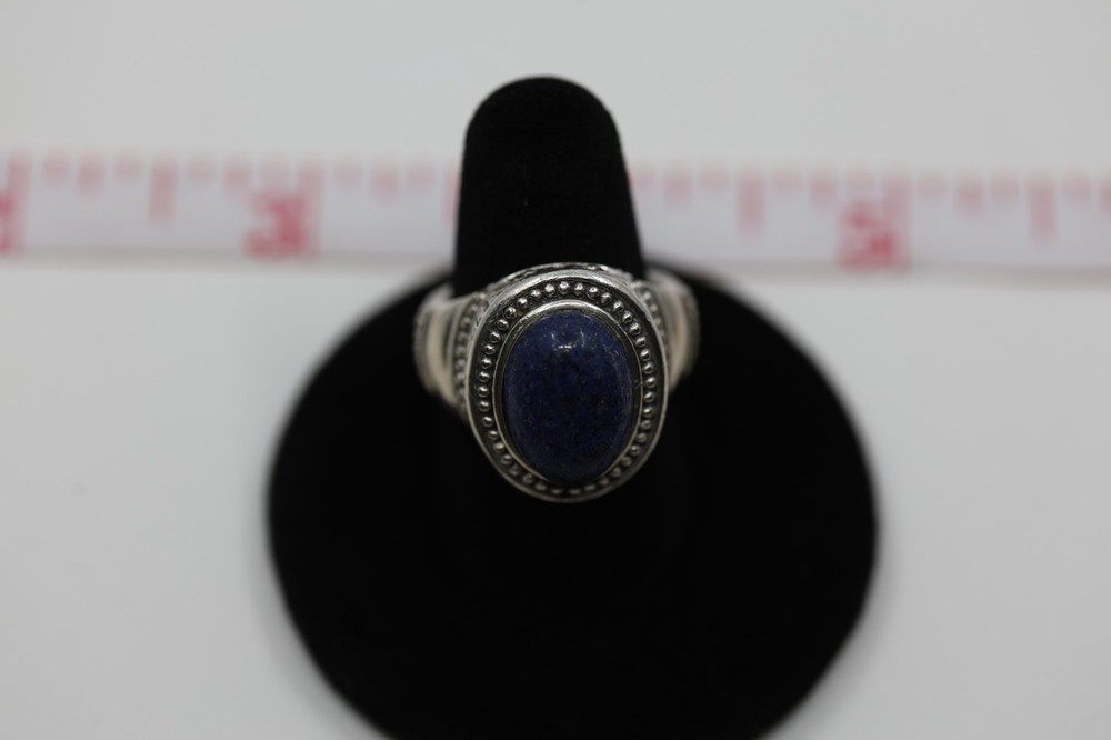 Lapis Blue Gemstone Ring Sterling Silver