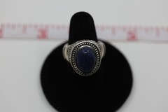 Lapis Blue Gemstone Ring Sterling Silver