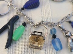 Vintage Sterling Silver Talisman Charm Necklace, Green Man, Buddhas, Rings &MORE