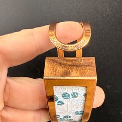 Vintage Matisse Renoir Bracelet Enamel Copper Tone “Concentric Circles” 6.5”