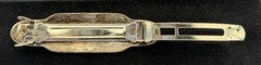 Vintage Sterling Silver Barrette with Polymer Clay Millefiori & Moonstone