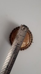 Antique Small Round Photo Pendant W/photo. C Clasp
