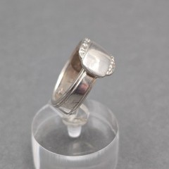 Vintage Rogers Bros Silver Plated Spoon Ring Size 10 Floral Scroll Band Upcycled