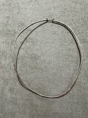 Vintage Mexico 925 Sterling Silver Collar Necklace Torque Choker