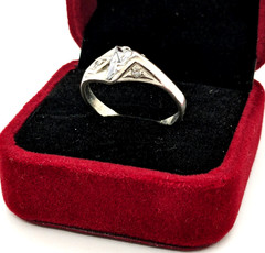Vintage Elegant RING Silver 925 with Bright Stone -size: 10.5US (20mm) Ukrain#38