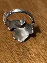 Avon Treasured Heart Sterling Silver Spoon Ring Valentine’s Wrap 925 Size Varies