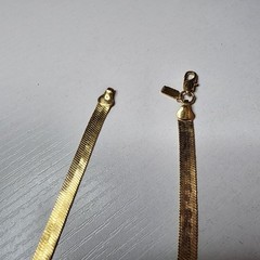Vintage Lady Remington Signed “LR” Necklace Yellow Gold Plated Floral Design 18″