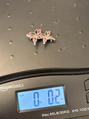 Barbie Pink Rhinestone Double Butterfly Silver Tone Brooch Cottagecore Garden
