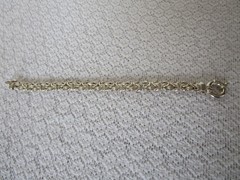 Vintage Sterling Silver Byzantine Bracelet 7.5” Long Italy M – Milor VGC