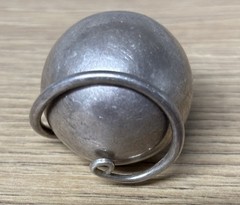 Vtg 925 Sterling Silver Large Angel Caller Harmony Bell Pendant Orb Chime 24mm