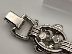 Verified Juliana D&E Ref 5757 Rhinestone Bracelet 5 Link Crystal Vintage 7″ READ