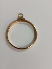 14K Gold Filled Bezel coin edge for Susan B. Anthony or Sacagawea
