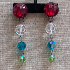 Vintage Statement Drop Clip-On Earrings