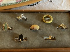 VTG AVON Ring Lot + 1 SARAH COV Signed Costume Jewelry 70’s
