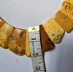 A one-of-a-kind amber necklace made in Estonia in the Amber House