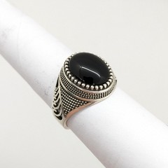 Vintage Luxury RING Silver 925 with Big Bright Stone -size: 9US (19mm), 6.2g| #6