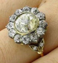 Art Deco Vintage 4Ct Round Cut Lab Created Diamond 925 Silver Engagement Ring