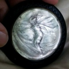 Rare Edwardian Era Gabriel Stalin Fairy Nymph Glass Sash Buckle