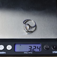 Wrapped Gemstone Ring Sterling Silver