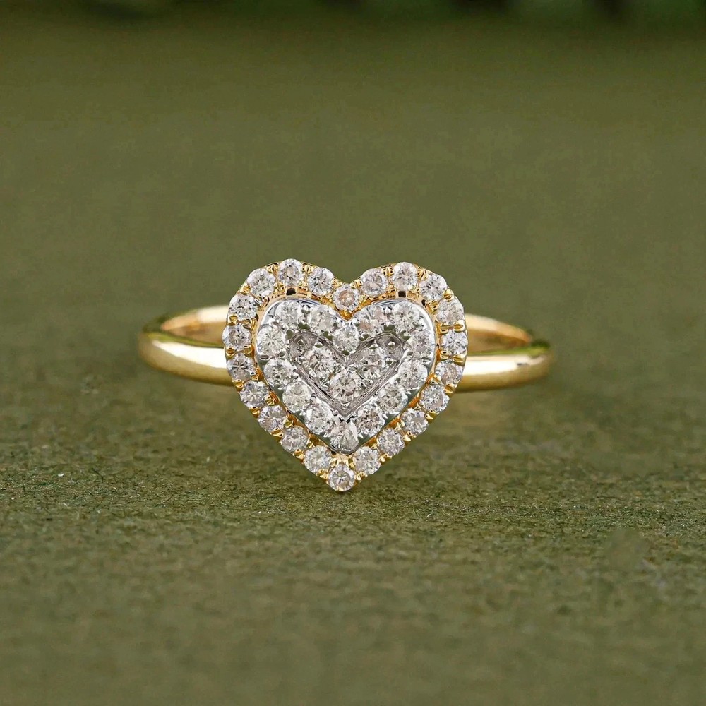 2Ct Round Cut Lab Created Diamond Women’s Wedding Ring 14k Yellow Gold Plated