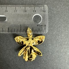 Vintage Enamel Flower Brooch Pin Pendant