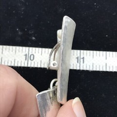 Vintage Temptation Fashion Jewlery Silver Tone Statement Clip-on Earrings