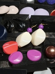 Costume Jewlery Earing Lot Of 74 Pair