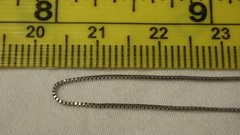 Vintage Sterling Silver 925 Necklace Box Chain 18″ Petite Subtle