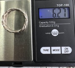Vintage Woven Ring Sterling Silver 925 Band Size 12 Men Woman Jewelry 🖤