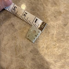 Green Carved Stone Square Pendant Charm, Pendant Style, Center Hole