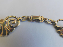 VTG NECKLACE ART NOUVEAU 14Kt/STERLING/SYMMETALIC AMETHYST AND MOONSTONE 16″ 40g