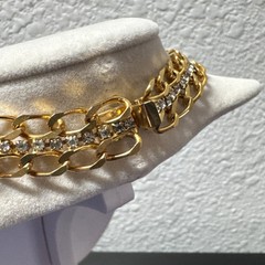 Lot 11 Unique Mixed Metals Chunky Bronze Silver Gold Brass Tone Chain Necklaces