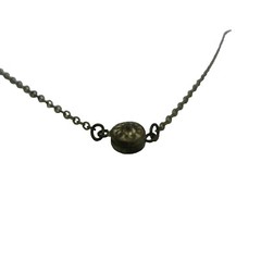 Vintage Crystal Necklace Snap Closure 15″ Silver Plated Estate