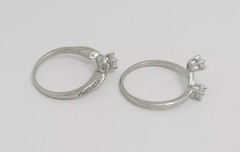 2Ct Princess Cut Lab Created Diamond Three-Stone Proposal Ring 14K White Gold FN